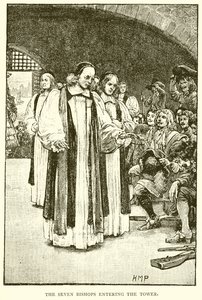 The Seven Bishops Entering the Tower by English School