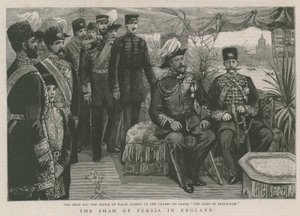 The Shah and the Prince of Wales Passing up the Thames on Board The Duke of Edinburgh