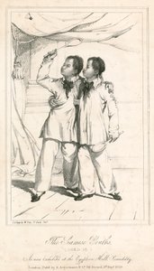 The Siamese Youths (Aged 18), a New Exhibit at the Egyptian Hall, Piccadilly by English School