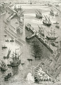 The Siege of Rochelle, from The History of France, by Emile de Bonnechose by English School
