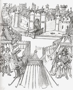 The Siege of Rouen, France in 1418, from 