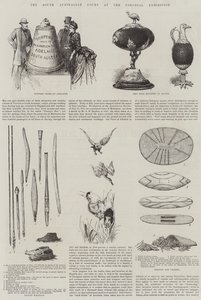 The South Australian Court at the Colonial Exhibition by English School