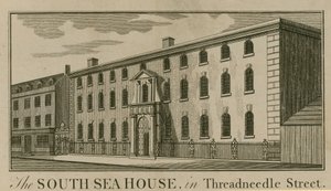 The South Sea House in Threadneedle Street, London by English School