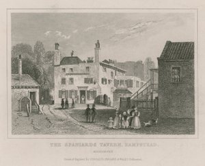 The Spaniards Tavern, Hampstead, London by English School