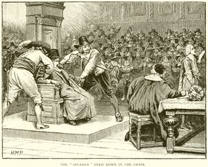 The Speaker Held Down in the Chair