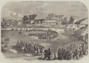 The Spring Meeting at Yokohama, Race of Japanese Officers, the Start by English School