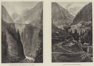 The St Gothard Railway Tunnel by English School