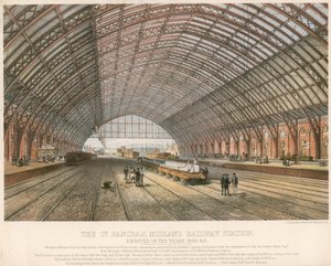 The St Pancras, Midland Railway Station, London, erected in the years 1866-69