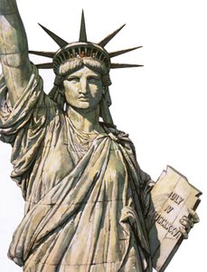 The Statue of Liberty on Bedloe