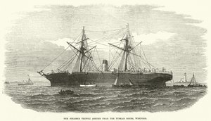 The Steamer Tripoli Ashore near the Tuskar Rocks, Wexford by English School