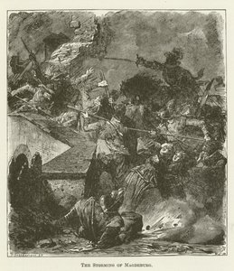 The Storming of Magdeburg by English School