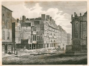 The Strand, London, prior to its improvement in the year 1810 by English School