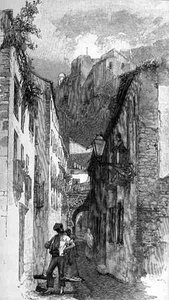 The Street Beneath the Alcazar, Malaga, Spain, from 