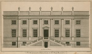 The Surgeons Theatre in the Old Bailey, London by English School
