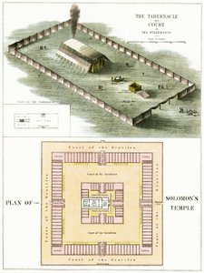 The Tabernacle in the Wilderness and a Plan of the Temple of Solomon by English School