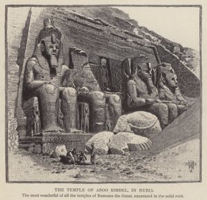 The Temple of Aboo Simbel, in Nubia