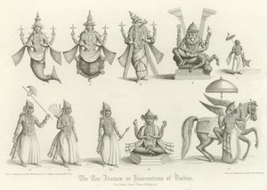 The Ten Avatars or Incarnations of Vishnu