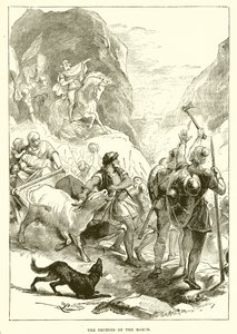 The Teutons on the march by English School