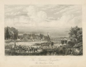 The Thames Regatta by English School