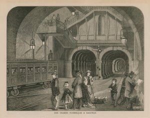 The Thames Tunnel as a Railway by English School