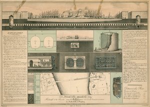 The Thames Tunnel, Showing Its Route Under the Thames