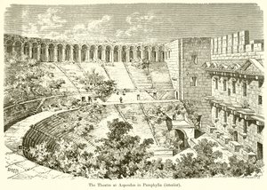 The Theatre at Aspendus in Pamphylia (interior) by English School