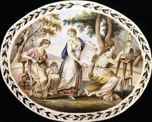 The Three Muses of the Arts, c.1790 by English School