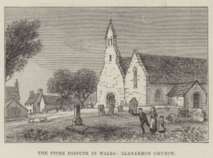The Tithe Dispute in Wales, Llanarmon Church by English School