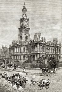 The Town Hall, Sydney, c.1880, from 