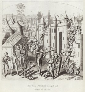 The Town of Duras Besieged and Taken by Assault by English School