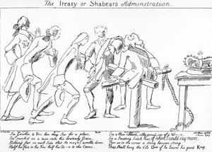 The Treaty or Shabears Administration, 1757 by English School