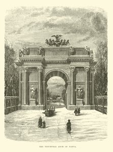 The Triumphal Arch of Narva by English School