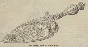 The Trowel Used by Prince Albert by English School