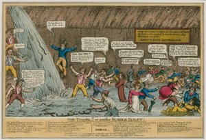 The Tunnel, or, Another Bubble Burst; Cartoon
