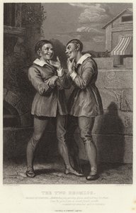 The Two Dromios, Comedy of Errors, Act V, Scene I by English School