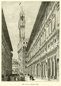 The Uffizi Gallery, 1865 by English School