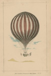 The Vauxhall Balloon of Mr. Green, Vauxhall Gardens, London by English School
