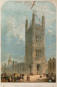 The Victoria Tower, Westminster, London by English School