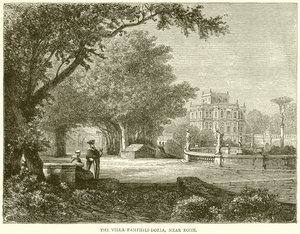 The Villa Pamphili-Doria, near Rome by English School