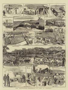The Volunteers, Engineers in Camp at Chatham by English School