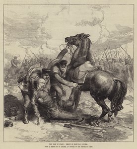 The War in Spain, Death of Marshal Concha by English School