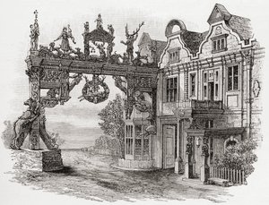 The White Hart Inn, Scole, Norfolk in the 17th century, from 