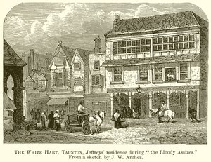The White Hart, Taunton, Jeffreys Residence during the Bloody Assizes by English School