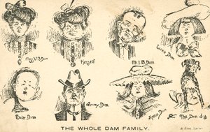 The Whole Dam Family by English School