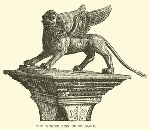 The Winged Lion of St Mark by English School
