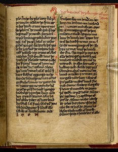 The Wohunge of Our Lord, Cotton MS Titus D XVIII, f.127r by English School