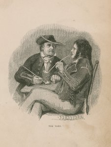 The Yarn; Illustration from Poor Jack by Frederick Marryat by English School