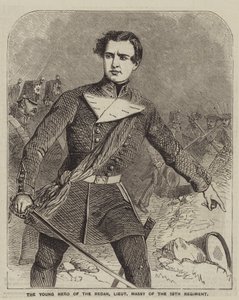 The Young Hero of the Redan, Lieutenant Massy of the 19th Regiment by English School