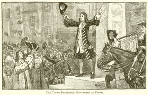 The Young Pretender Proclaimed at Perth by English School