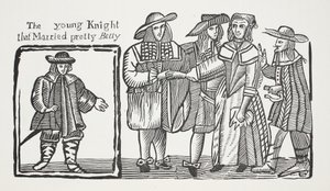 The Young knight that Married pretty Betty (illustration) by English School